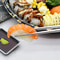 Silver Stainless Steel Chopsticks Set Reusable Nonslip Korean Style Dining Chopsticks 3