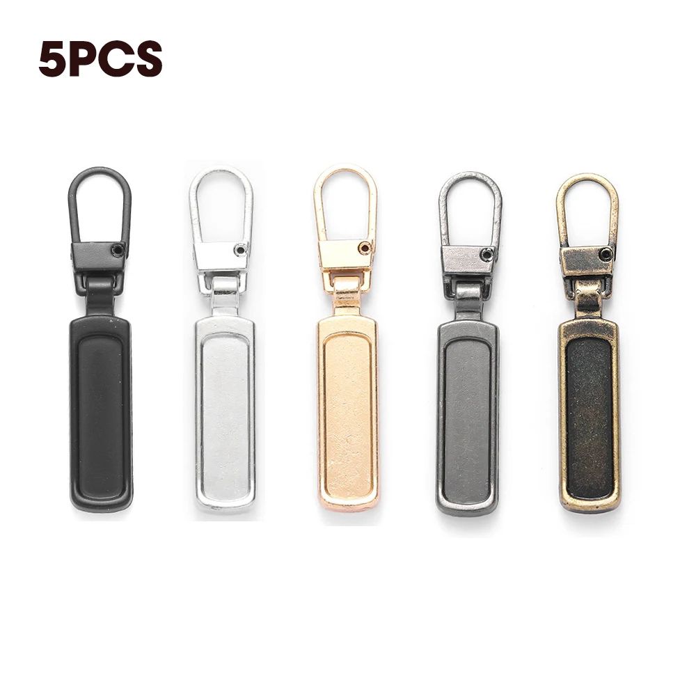 5Piece Detachable Zipper Pull Set Universal Replacement Zipper Head For Bags Luggage 11