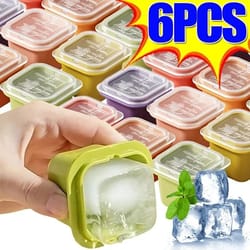 reusable square ice cube mold for whiskey and cocktails