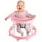 Foldable AntiRollover Baby Walker With Brakes Adjustable Height 0