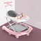 2in1 Interactive Baby Walker With Music Push Handle Feeding Tray 0