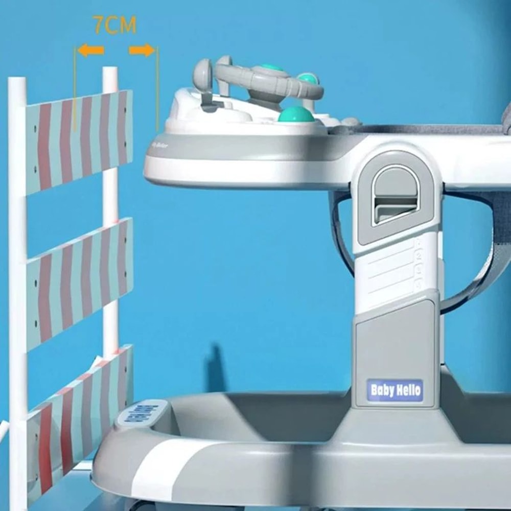 2in1 Foldable Baby Walker With Feeding Tray Music Activity Center 4