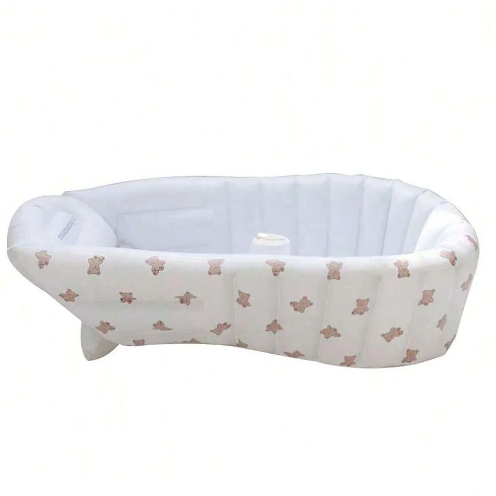Inflatable Baby Bathtub Portable Toddler Bath Tub With NonSlip Base 8