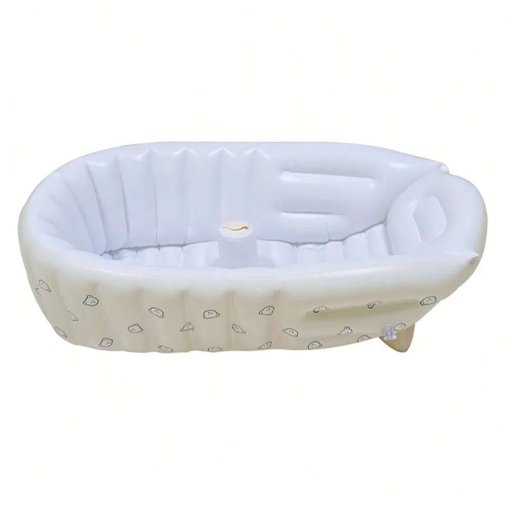 Inflatable Baby Bathtub Portable Toddler Bath Tub With NonSlip Base 12