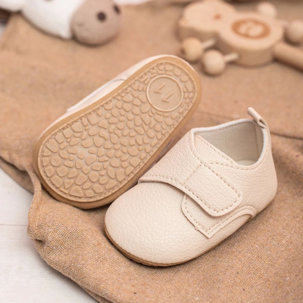 Retro Soft Leather Baby First Walker Shoes With NonSlip Sole 5