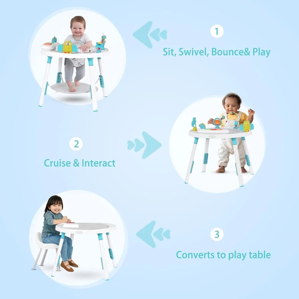 3in1 Baby Activity Center Jumper And Play Table With 360 Rotating Seat 2