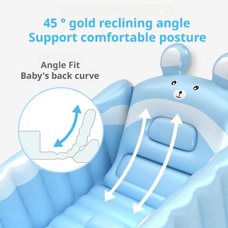 ComfortFold Inflatable Baby Bathtub For Safe Easy Bath Time 4