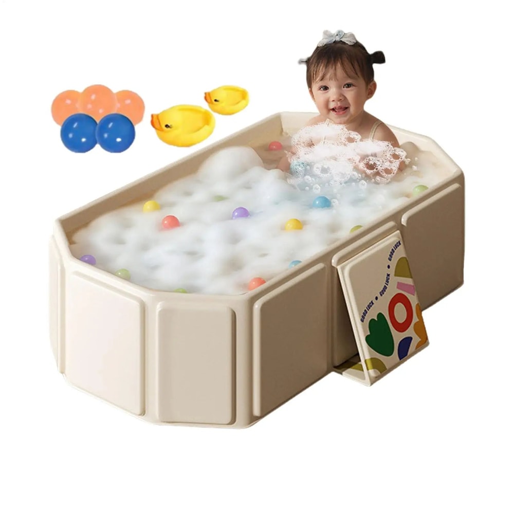 Foldable Baby Bathtub Portable Inflatable Large Baby Bath Tub For Safe Comfortable Bath Time 3