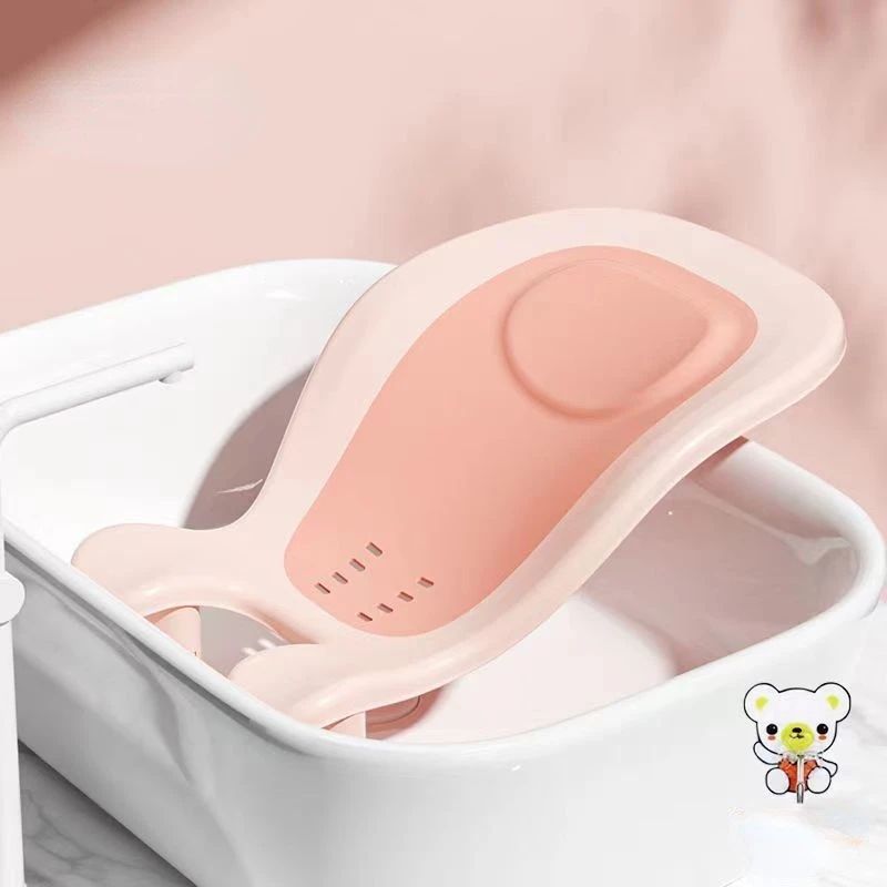 Portable NonSlip Baby Bath Tub With Newborn Bath Bed Support 5