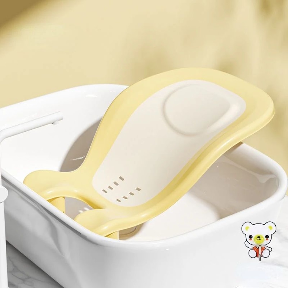 Portable NonSlip Baby Bath Tub With Newborn Bath Bed Support 6