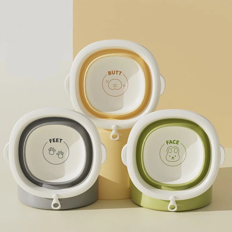 Foldable Baby Bathtub With NonSlip Base Portable Newborn Bath Tub For Safe Easy Bathing 0