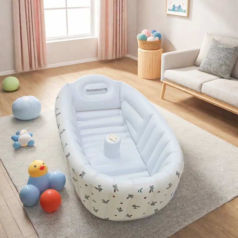 Portable Baby Inflatable Bathtub Swimming Pool For Newborns And Toddlers 1