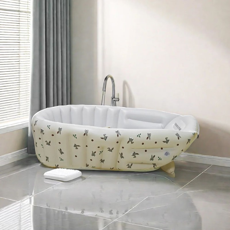 Portable Baby Inflatable Bathtub Swimming Pool For Newborns And Toddlers 2