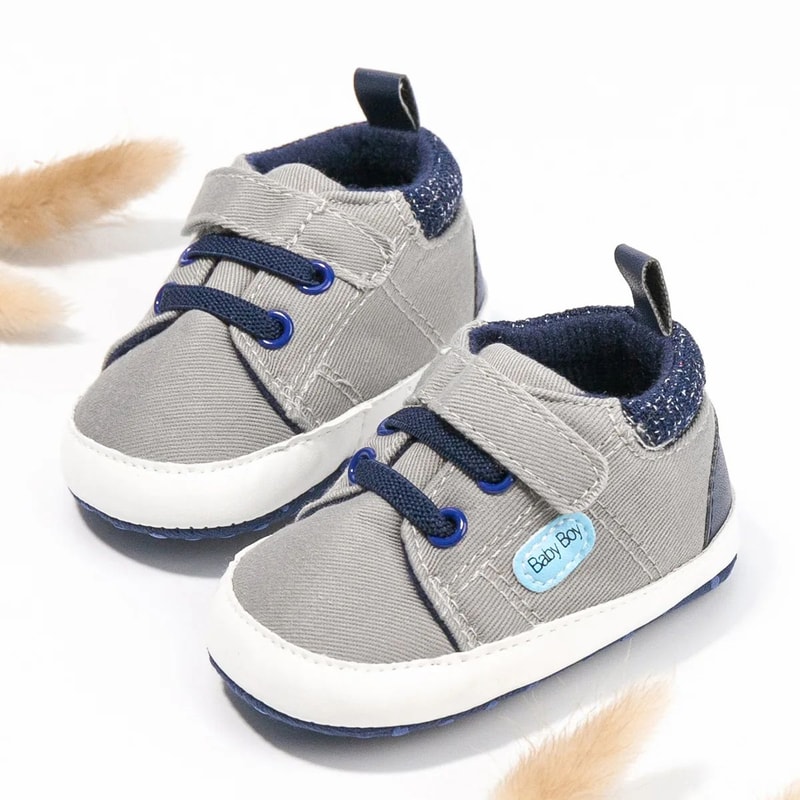 Soft Sole Baby Walking Shoes NonSlip Infant First Walker Canvas Sneakers 1