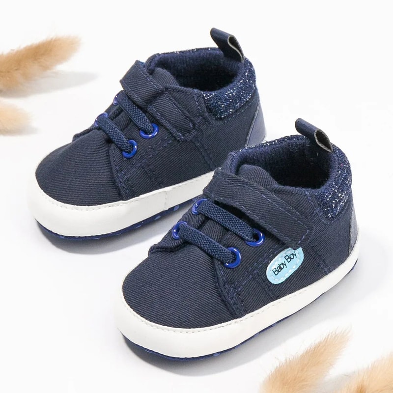 Soft Sole Baby Walking Shoes NonSlip Infant First Walker Canvas Sneakers 2