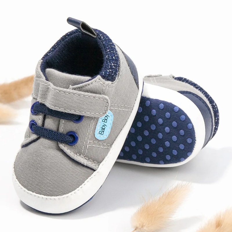 Soft Sole Baby Walking Shoes NonSlip Infant First Walker Canvas Sneakers 4