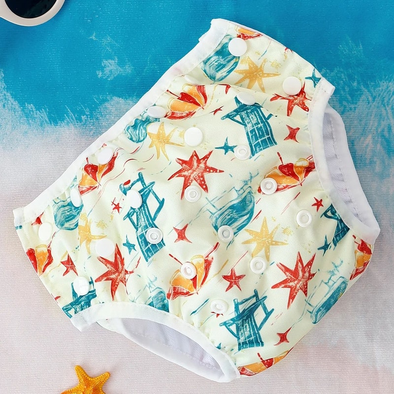 Kangobaby Reusable Baby Swim Diaper Adjustable Washable Swim Pants 10