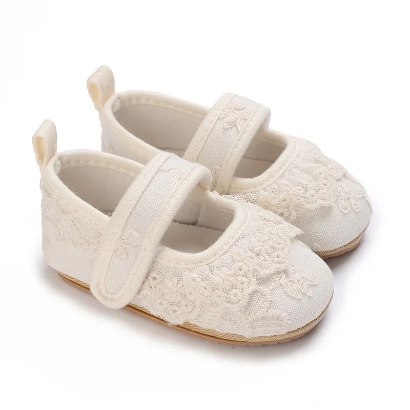 Elegant Lace Tassel Baby Princess Shoes For Newborn Girls 0