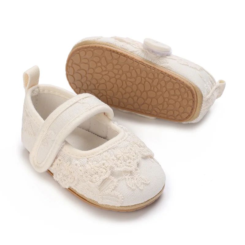 Elegant Lace Tassel Baby Princess Shoes For Newborn Girls 3