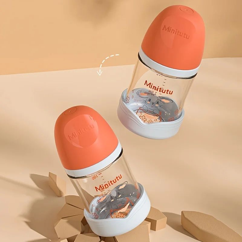 PureCare Glass Baby Bottle Safe Newborn Feeding Bottle For Milk Formula 4