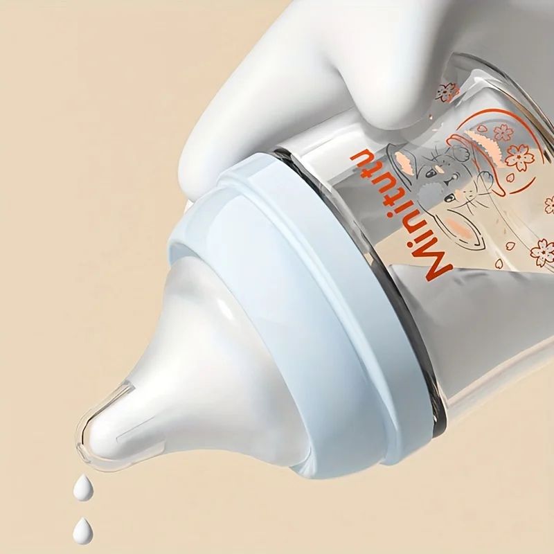 PureCare Glass Baby Bottle Safe Newborn Feeding Bottle For Milk Formula 5
