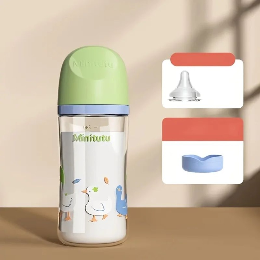 PureCare Glass Baby Bottle Safe Newborn Feeding Bottle For Milk Formula 7