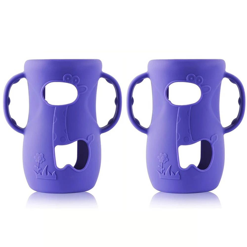 ComfortGrip Baby Bottle Sleeve With Handle For Wide Neck Feeding Bottles 7