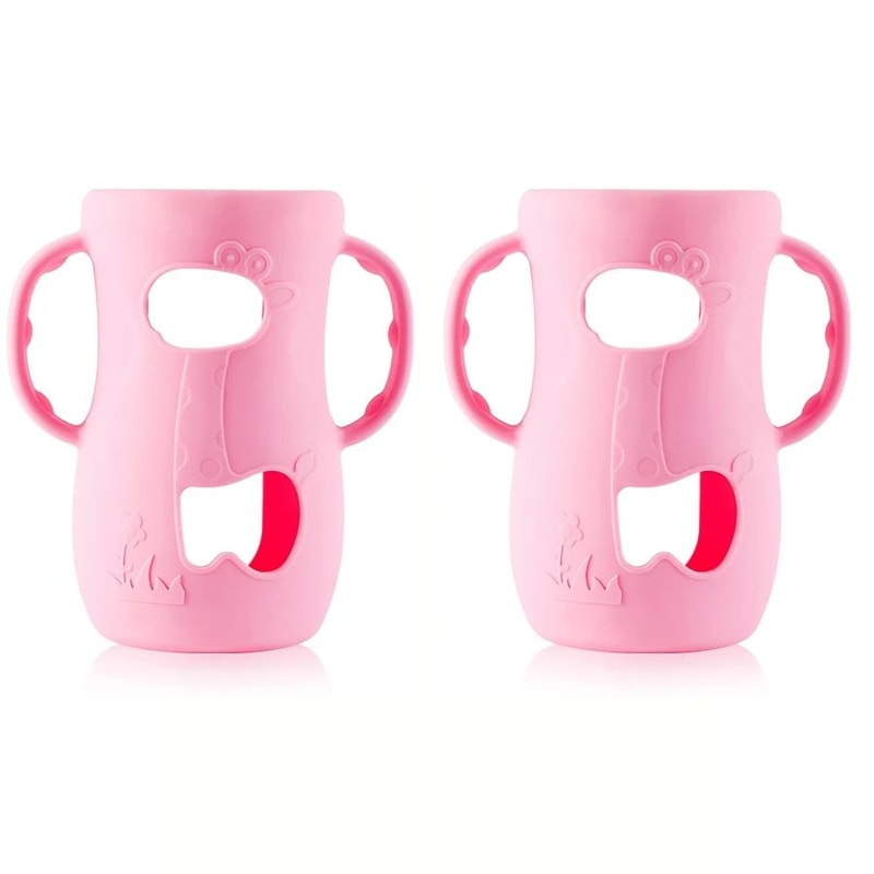 ComfortGrip Baby Bottle Sleeve With Handle For Wide Neck Feeding Bottles 13