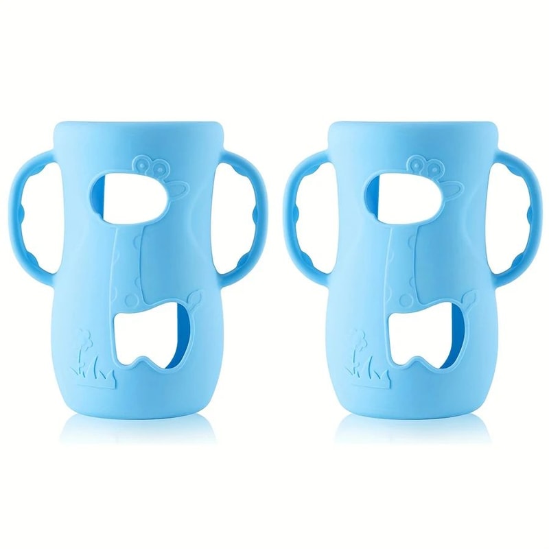 ComfortGrip Baby Bottle Sleeve With Handle For Wide Neck Feeding Bottles 14