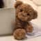 Curly Brown Teddy Bear Plush Soft Stuffed Bear Toy For Kids Cozy Room Decor 5