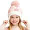 Kids Floral Ear Warmer Beanie Hat With Adjustable Snap Soft Winter Hat For Boys Girls 5