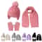 Kids Winter Hat Scarf Gloves Set For Boys Girls Soft Knit Cold Weather Accessory Set 0