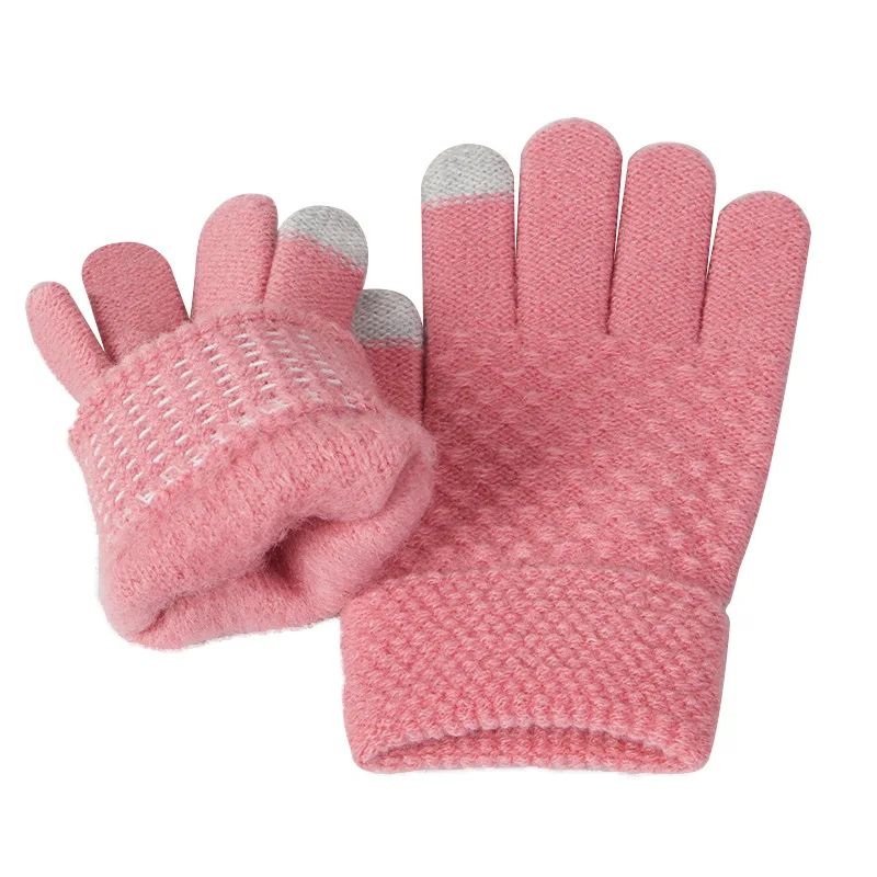 Kids Winter Hat Scarf Gloves Set For Boys Girls Soft Knit Cold Weather Accessory Set 4