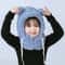 CozyBear Kids Winter Hat With Scarf Hood Plush Bear Hat For Toddlers Babies 1