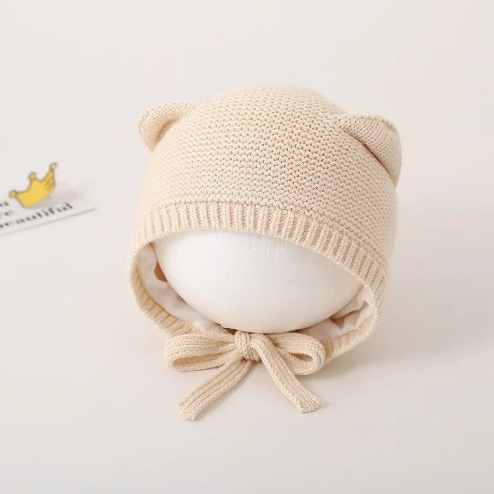 CozyCat Baby Winter Knit Hat With Ear Protection 7