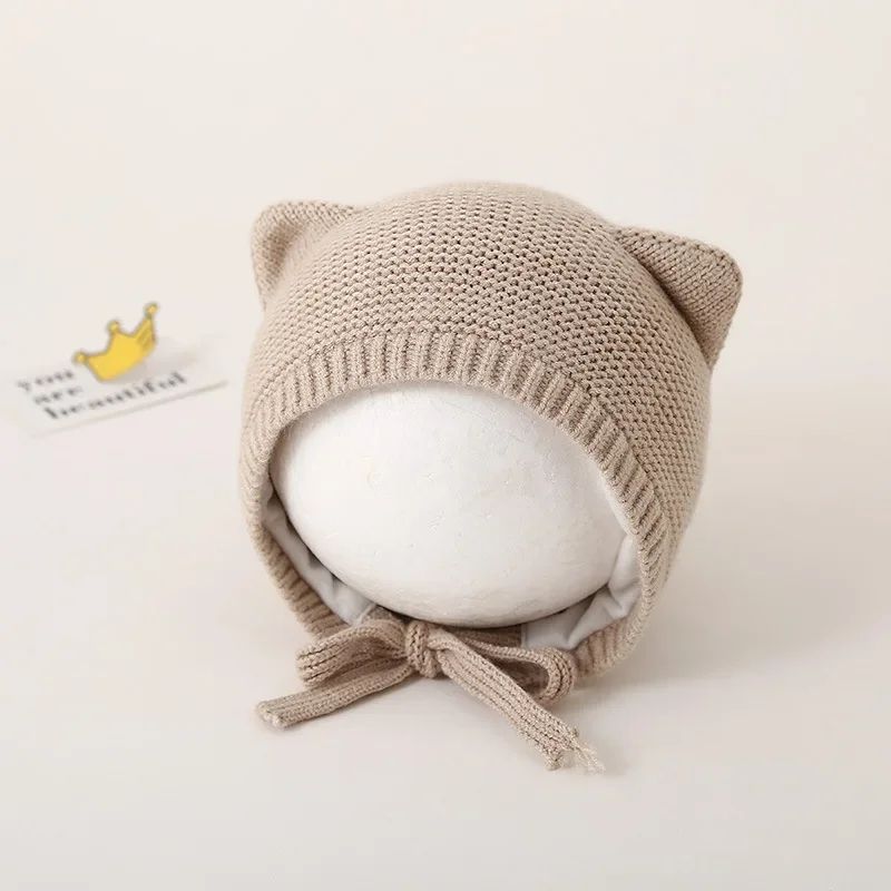 CozyCat Baby Winter Knit Hat With Ear Protection 6