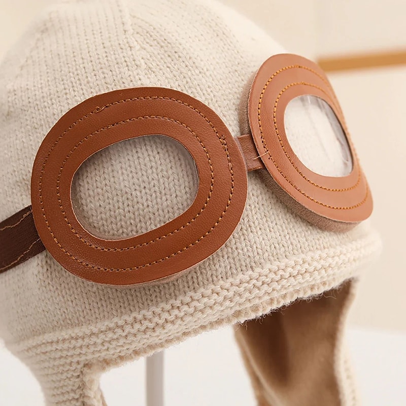 Windproof Baby Winter Hat With Ear Protection Soft Fleece Toddler Beanie 3