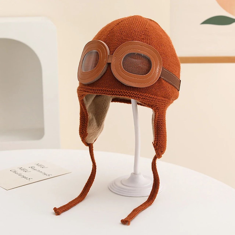 Windproof Baby Winter Hat With Ear Protection Soft Fleece Toddler Beanie 10