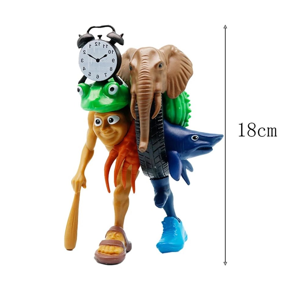 Italian Brainrot Figure Collectible Tung Tung Tung Sahur Tralalero Tralala Desktop Ornament Toy 6