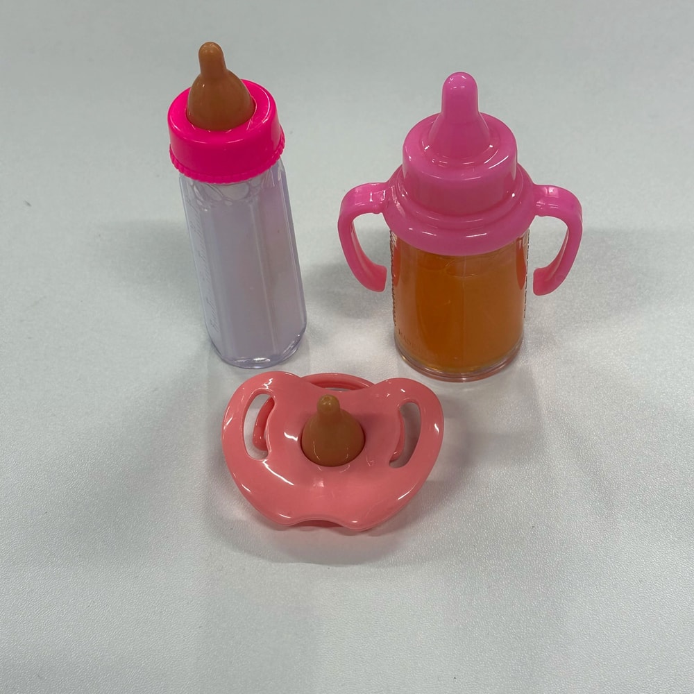 Magic Refill Baby Doll Feeding Bottle Set With Pacifier Realistic Baby Doll Feeding Bottle Toy Set 6