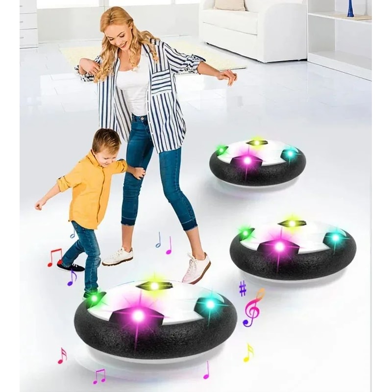LED Hover Soccer Ball For Kids Indoor Floating Football Toy With Lights Music 0