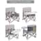 Portable Foldable Baby Dining Chair With Tray And Safety Belt For Travel Outdoor Use 5