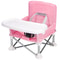 Portable Foldable Baby Dining Chair With Tray And Safety Belt For Travel Outdoor Use 6