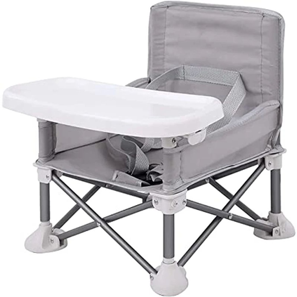 Portable Foldable Baby Dining Chair With Tray And Safety Belt For Travel Outdoor Use 8