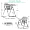 Portable Baby Booster Seat High Chair Foldable Toddler Dining Seat For Travel Home 3
