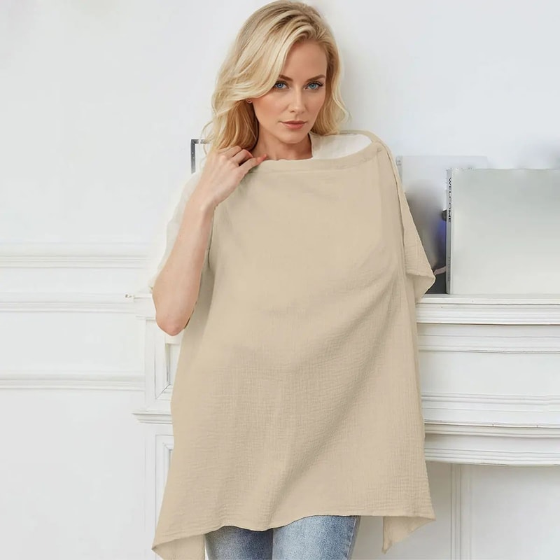 Breathable Nursing Cover MultiUse Baby Privacy Shield 3