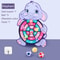 Cartoon Animal Kids Dart Board With Sticky Balls Indoor Outdoor Toss Game 4