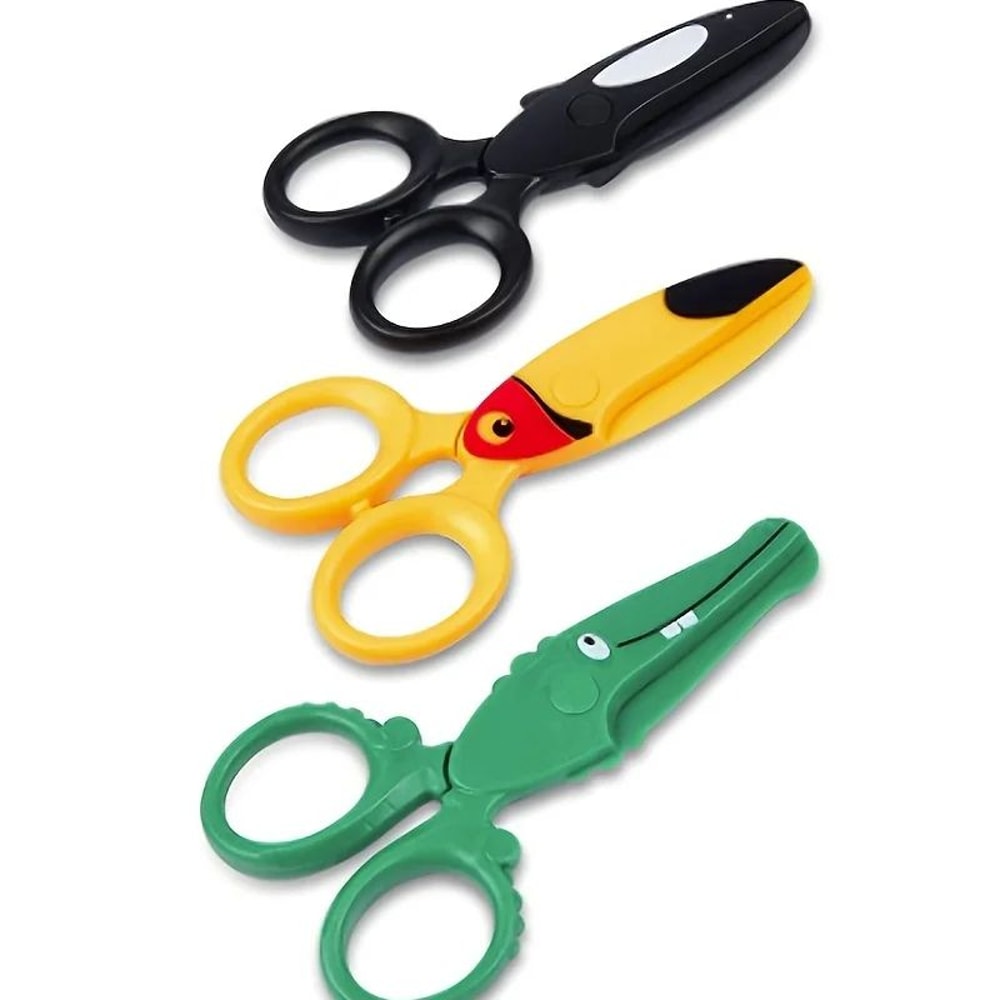SoftGrip Kids Safety Scissors Preschool Training Scissors For Safe Creative Learning 0