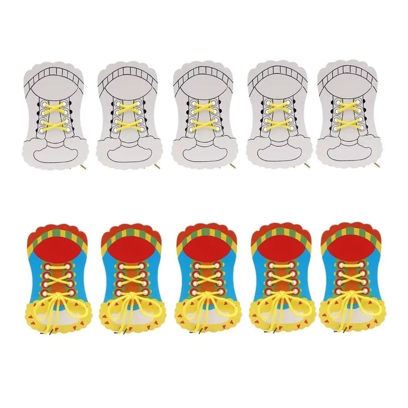 SmartStep Shoelace Tying Toy For Kids Montessori Lacing Board Fine Motor Skills Trainer 6