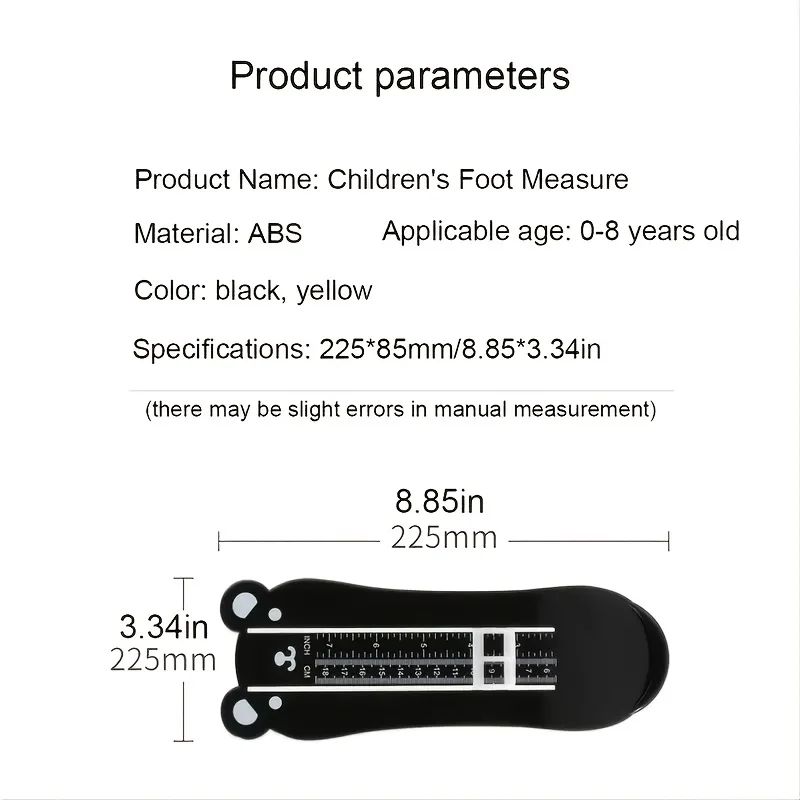 Adjustable Kids Foot Measurement Device Accurate Toddler Baby Shoe Size Measurer 2